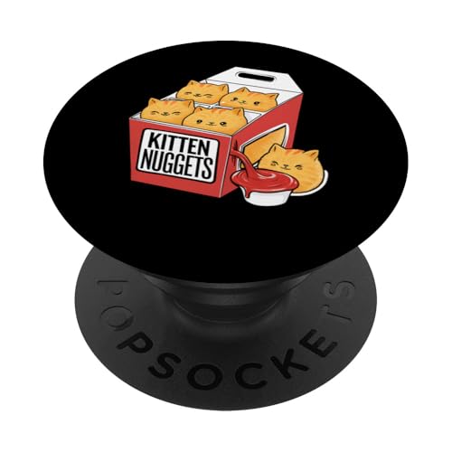 Kitten Nuggets Kawaii Food Lover, Geschenk für Kätzchenbesitzer PopSockets Klebender PopGrip von Graphic 365
