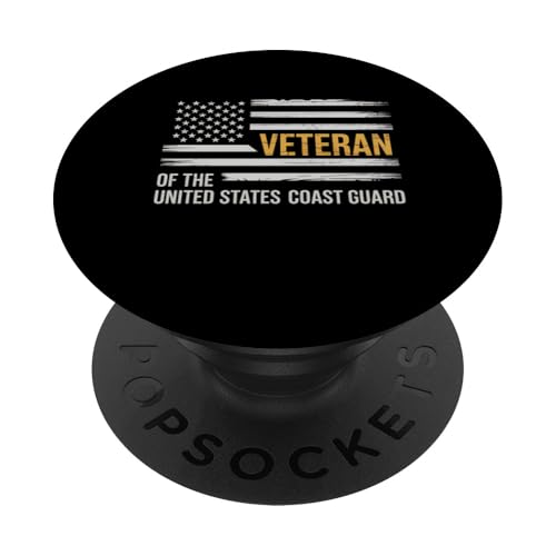 Küstenwache, Veteran, USA, amerikanische Flagge, patriotisches Geschenk PopSockets Klebender PopGrip Küstenwache, Veteran, USA, amerikanische Flagge, patriotisches Geschenk PopSockets Klebender PopGrip von Graphic 365
