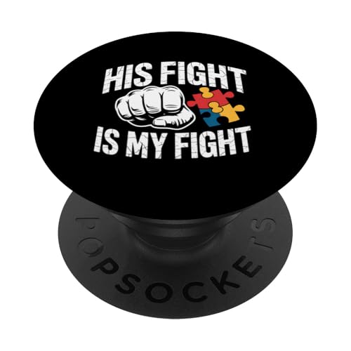 Monat des Autismus-Bewusstseins Sein Kampf, mein Kampf, meine Familie unterstützen PopSockets Klebender PopGrip Monat des Autismus-Bewusstseins Sein Kampf, mein Kampf, meine Familie unterstützen PopSockets Klebender PopGrip von Graphic 365