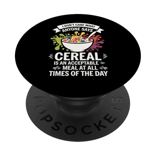Müsli A Meal Lustiges Frühstück Liebhaber Geschenk PopSockets Klebender PopGrip von Graphic 365