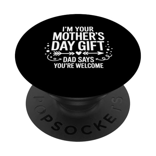 Muttertagsgeschenk vom Vater, lustiges Geschenk für Mütter, Schwangerschaft PopSockets Klebender PopGrip von Graphic 365