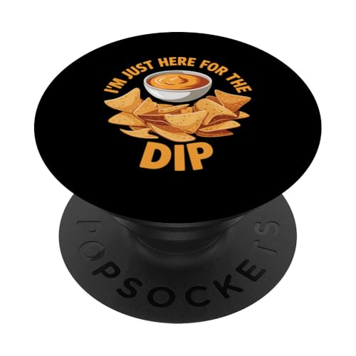 Nachos Here Dip Lustiges Geschenk für Nacho-Liebhaber PopSockets Klebender PopGrip von Graphic 365