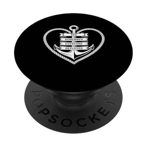 Roter Freitag: Erinnern Sie sich an alle eingesetzten Militärfamilien PopSockets Klebender PopGrip Roter Freitag: Erinnern Sie sich an alle eingesetzten Militärfamilien PopSockets Klebender PopGrip von Graphic 365
