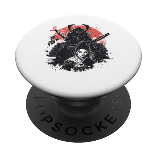 Samurai Warrior Japan Geschenk Anime Manga Japanische Geschichte PopSockets Klebender PopGrip Samurai Warrior Japan Geschenk Anime Manga Japanische Geschichte PopSockets Klebender PopGrip von Graphic 365