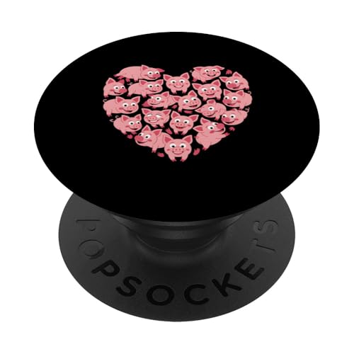 Schweineherz, niedliches Ferkel, Bauernhof, Tierliebhaber, Geschenk PopSockets Klebender PopGrip Schweineherz, niedliches Ferkel, Bauernhof, Tierliebhaber, Geschenk PopSockets Klebender PopGrip von Graphic 365
