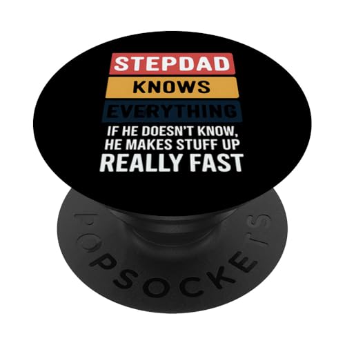 Stiefvater weiß alles, wenn er ihn nicht weiß PopSockets Klebender PopGrip Stiefvater weiß alles, wenn er ihn nicht weiß PopSockets Klebender PopGrip von Graphic 365