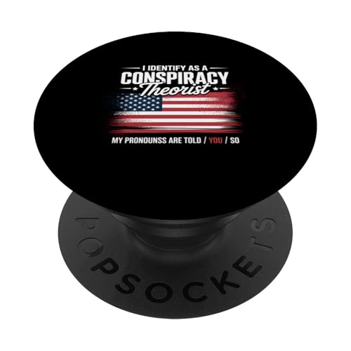 Theorist lustige politische amerikanische Flagge Geschenk PopSockets Klebender PopGrip Theorist lustige politische amerikanische Flagge Geschenk PopSockets Klebender PopGrip von Graphic 365
