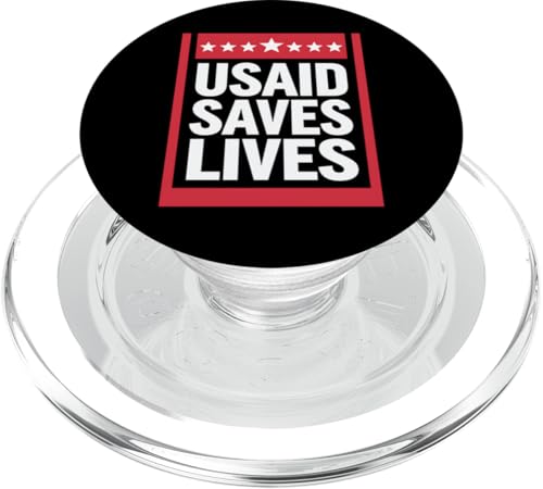 USAID Saves Lives Amerikanische Flagge Geschenk 4. Juli Geschenk PopSockets PopGrip für MagSafe USAID Saves Lives Amerikanische Flagge Geschenk 4. Juli Geschenk PopSockets PopGrip für MagSafe von Graphic 365