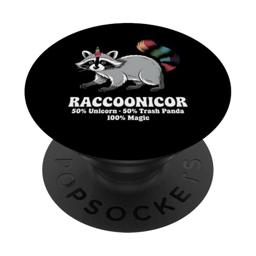 Waschbär Lustiger Waschbär Einhorn Panda Magisches Geschenk PopSockets Klebender PopGrip Waschbär Lustiger Waschbär Einhorn Panda Magisches Geschenk PopSockets Klebender PopGrip von Graphic 365