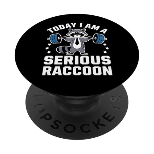 Waschbär Workout Today Am Serious Raccoon Gewichte heben PopSockets Klebender PopGrip Waschbär Workout Today Am Serious Raccoon Gewichte heben PopSockets Klebender PopGrip von Graphic 365