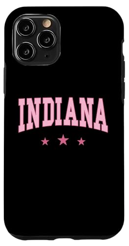 Indiana – Preppy Varsity Pink – Throwback-Design – klassisch Hülle für iPhone 11 Pro von Graphic Club Inc.