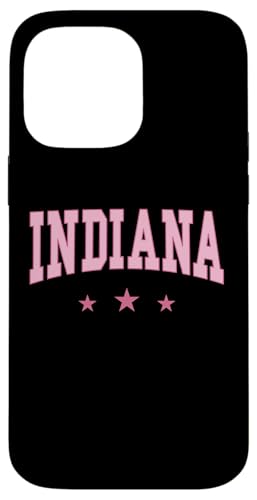 Indiana – Preppy Varsity Pink – Throwback-Design – klassisch Hülle für iPhone 14 Pro Max Indiana – Preppy Varsity Pink – Throwback-Design – klassisch Hülle für iPhone 14 Pro Max von Graphic Club Inc.