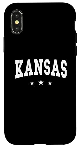 Kansas – Preppy Varsity Pink – Throwback-Design – klassisch Hülle für iPhone X/XS von Graphic Club Inc.
