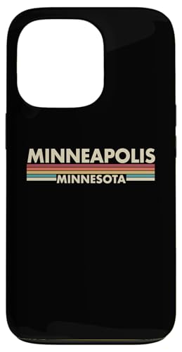 Minneapolis - Minnesota - Vintage / Retro Stripes - Classic Hülle für iPhone 13 Pro Minneapolis - Minnesota - Vintage / Retro Stripes - Classic Hülle für iPhone 13 Pro von Graphic Club Inc.