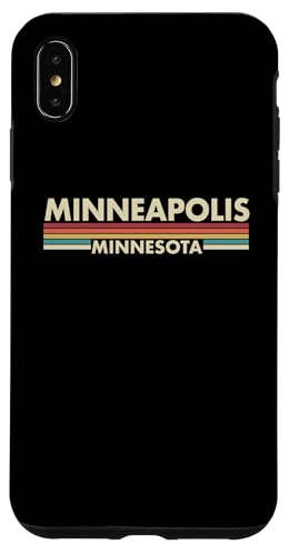 Minneapolis - Minnesota - Vintage / Retro Stripes - Classic Hülle für iPhone XS Max Minneapolis - Minnesota - Vintage / Retro Stripes - Classic Hülle für iPhone XS Max von Graphic Club Inc.