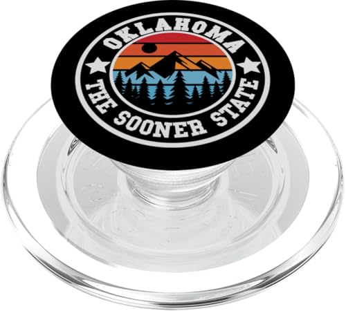 Oklahoma Outdoors – Throwback-Design – klassisch PopSockets PopGrip für MagSafe Oklahoma Outdoors – Throwback-Design – klassisch PopSockets PopGrip für MagSafe von Graphic Club Inc.