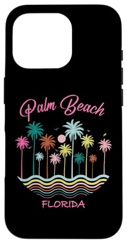 Palm Beach - Florida - Throwback Design - Classic Hülle für iPhone 16 Pro von Graphic Club Inc.
