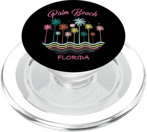 Palm Beach - Florida - Throwback Design - Classic PopSockets PopGrip für MagSafe Palm Beach - Florida - Throwback Design - Classic PopSockets PopGrip für MagSafe von Graphic Club Inc.