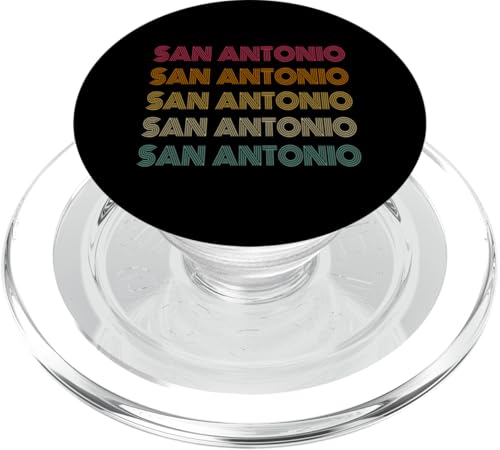 San Antonio - Retro Vintage Style 70s 80s Throwback Classic PopSockets PopGrip für MagSafe San Antonio - Retro Vintage Style 70s 80s Throwback Classic PopSockets PopGrip für MagSafe von Graphic Club Inc.