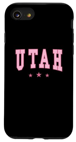 UTAH – Preppy Varsity Pink – Throwback-Design – klassisch Hülle für iPhone SE (2020) / 7 / 8 von Graphic Club Inc.