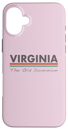 Virginia – Retro-Streifen – Throwback-Design – klassisch Hülle für iPhone 16 Plus Virginia – Retro-Streifen – Throwback-Design – klassisch Hülle für iPhone 16 Plus von Graphic Club Inc.