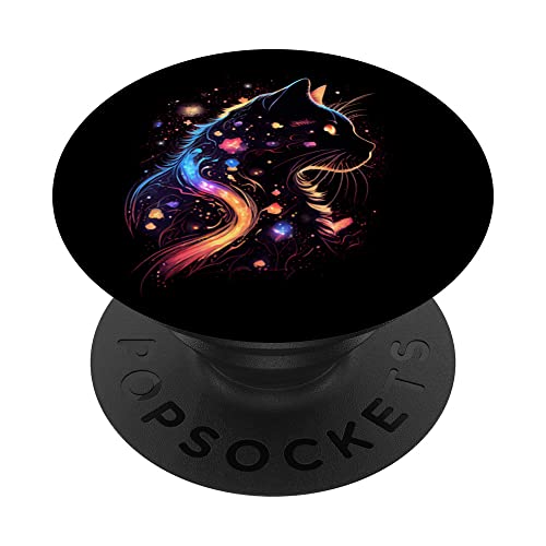 Cosmic Cat Grafik für Männer Frauen Jungen Mädchen PopSockets mit austauschbarem PopGrip Cosmic Cat Grafik für Männer Frauen Jungen Mädchen PopSockets mit austauschbarem PopGrip von Graphic Tees Men Women Boys Girls
