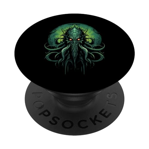 Grüne Cthulhu Graphic T-Shirts für Frauen Männer PopSockets mit austauschbarem PopGrip von Graphic Tees Men Women Boys Girls