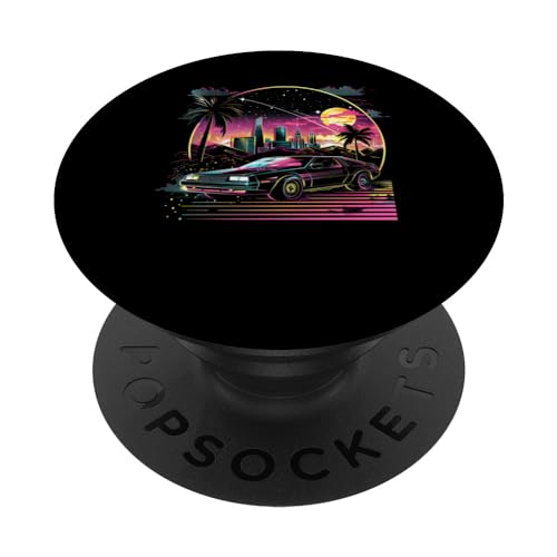 Retro Sunset Synthwave 80s Nostalgie Vaporwave Synth Pop PopSockets mit austauschbarem PopGrip Retro Sunset Synthwave 80s Nostalgie Vaporwave Synth Pop PopSockets mit austauschbarem PopGrip von Graphic Tees Men Women Boys Girls