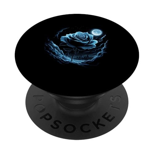 Rose Flower NYC Skyline Mond Wolken Sterne Stadtbild Design PopSockets Klebender PopGrip Rose Flower NYC Skyline Mond Wolken Sterne Stadtbild Design PopSockets Klebender PopGrip von Graphic Tees Men Women Boys Girls
