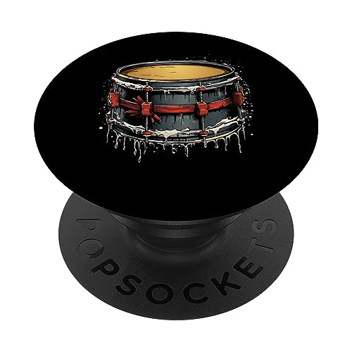 Snare Drum Weihnachten Musik Grafik T-Shirts für Männer Frauen PopSockets mit austauschbarem PopGrip von Graphic Tees Men Women Boys Girls