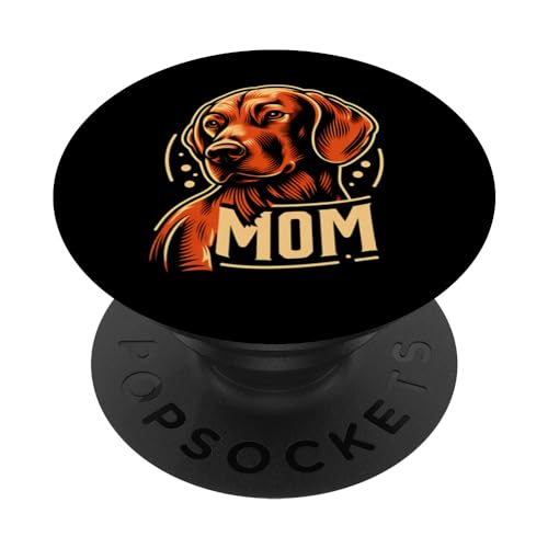 Vizsla Dog Mom Graphic Tees für Damen Herren PopSockets mit austauschbarem PopGrip von Graphic Tees Men Women Boys Girls