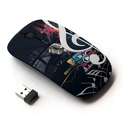 Graphic4You Musiknote Ergonomische Schnurlos USB Wireless 2.4G optische Maus PC Mit Empfänger von Graphic4You