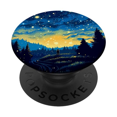 Junge in der Wildnis abstrakte Malerei Kunstwerk PopSockets mit austauschbarem PopGrip von Graphical Art Design Ravness Era Souvenir