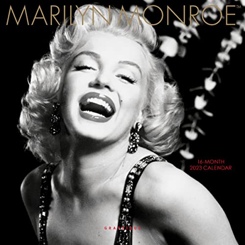Graphique 2023 Marilyn Monroe Mini-Wandkalender,17.8x17.8 cm,dickes Papier,Heim- und Büro-Organizer,großes monatliches Raster,3 Sprachen & markierte Feiertage,4 Monate Vorschau-Seite für 2024 von Graphique