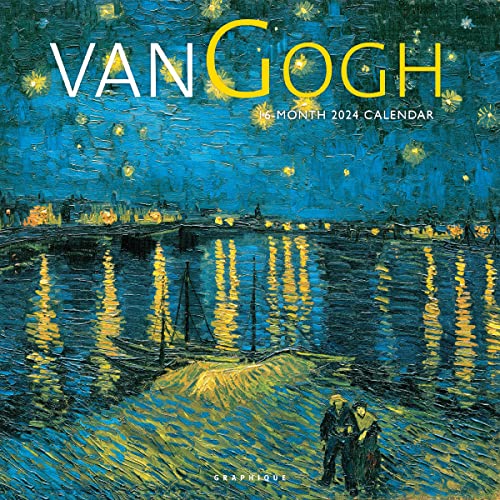 Graphique 2024 Van Gogh Wandkalender | 30,5 x 30,5 cm | dickes Papier | Home & Office Organizer | großes monatliches Raster | 3 Sprachen & markierte Feiertage | 4 Monate Vorschau Seite für 2025 von Graphique