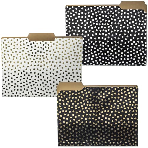 Graphique Aktenordner-Set mit goldenen Punkten – Das Akten-Set enthält 9 Ordner mit 3 einzigartigen Punkten, verziert mit Goldfolie auf robustem, dreifach gepunktetem beschichtetem Karton, 29,8 x 24,1 Graphique Aktenordner-Set mit goldenen Punkten – Das Akten-Set enthält 9 Ordner mit 3 einzigartigen Punkten, verziert mit Goldfolie auf robustem, dreifach gepunktetem beschichtetem Karton, 29,8 x 24,1 von Graphique