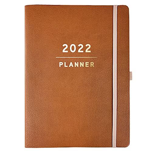 Graphique Designer Planners - 18-Month Dated Calendar - Classic Brown - Vegan Leather Business Monthly Planner with Weekly Agenda & Notes - For School, Work, or Home - Jul 2021-Dec 2022 (6" x 8") von Graphique