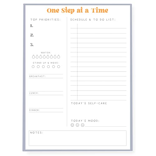 Graphique Selbstpflegender To-Do-Listen-Notizblock | 150 abreißbare Blätter | Aufgabenplaner | Tagesorganizer | Notizblock | Priorität-Checkliste | undatiert | 15,2 x 20,3 cm von Graphique