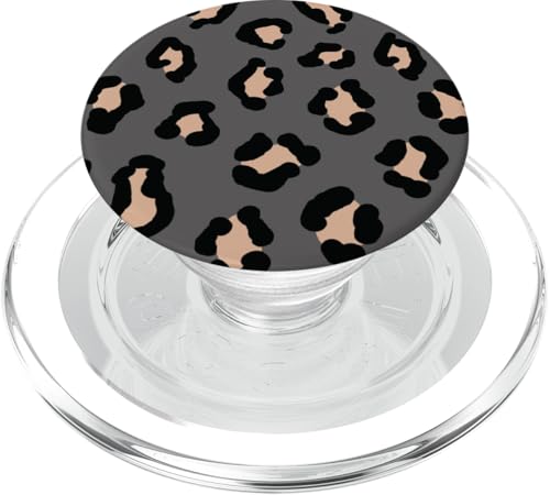 Niedlicher Tier-Graphit-Parden-Druck, Leopardenmuster PopSockets PopGrip für MagSafe von Graphite Animal Cheetah Leopard Print