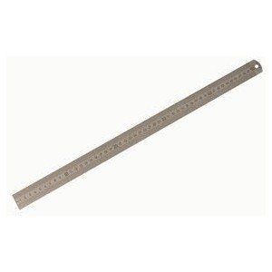 Doppelseitiges Lineal aus flexiblem Stahl, Stärke 0,5 mm, Länge 13 mm, Länge 30 cm. von Graphoplex