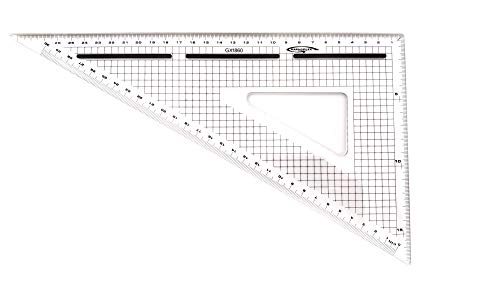 GRAPHOPLEX Schnittwinkel mit Skala, 60°, 30 cm von Graphoplex