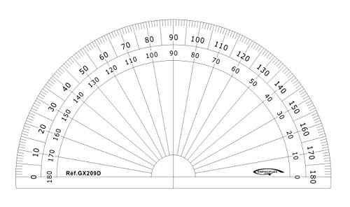 Graphoplex GX209D Berichterstatter, 1/2 Kreis, transparent von Graphoplex