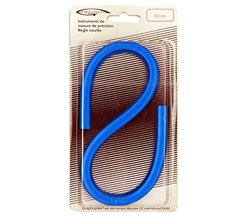 Graphoplex Kurvenlineal, flexibel, blau 40 cm blau von Graphoplex