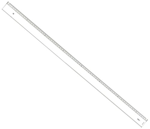 Graphoplex Lineal mit Schrägfläche und Einprägung, transparent 75 cm durchsichtig von Graphoplex