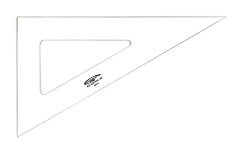 Graphoplex Zeichendreieck, 60 ° 3 Kanten schmutzabweisend transparent 32 cm durchsichtig von Graphoplex