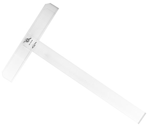 Graphoplex Zeichendreieck, T-Stück beweglicher 2 Kanten schmutzabweisend transparent 50 cm durchsichtig von Graphoplex