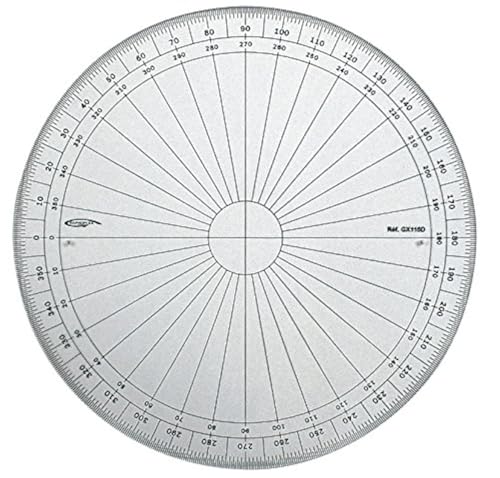 Graphoplex gx115d Full Circle Winkelmesser klar von Graphoplex