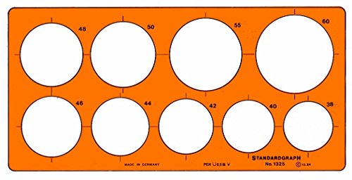 Kreisschablone 38-60mm von Graphoplex