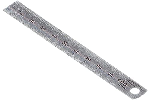 Lineal aus flexiblem Stahl, doppelseitig, 0,5 mm, L = 13 mm, L = 10 cm von Graphoplex