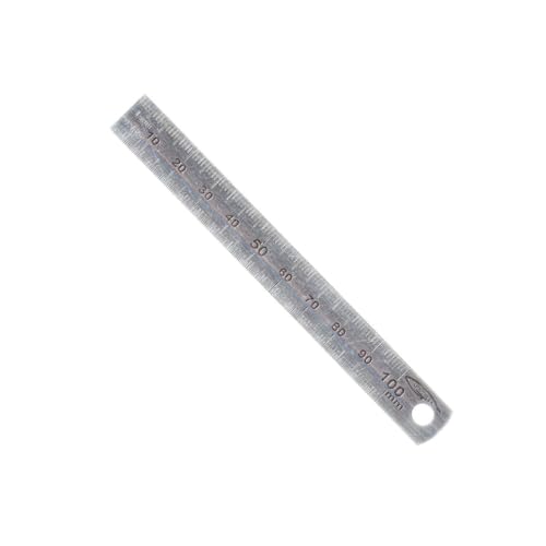Lineal aus flexiblem Stahl, doppelseitig, 0,5 mm, L = 13 mm, L = 10 cm von Graphoplex